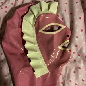 Sissy maid latex hood